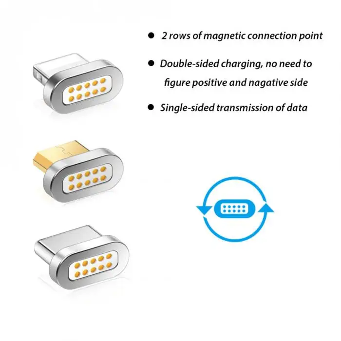Микро-Тип usb-C 8 контактный разъем передачи Магнитный адаптер зарядного устройства для мобильных телефонов iPhone Планшеты ПК IOS Android Системы