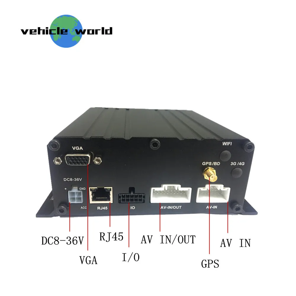 H.264 2.0MP AHD 1080P автомобиль школьный автобус прицеп грузовик 8Ch HDD GPS Мобильный