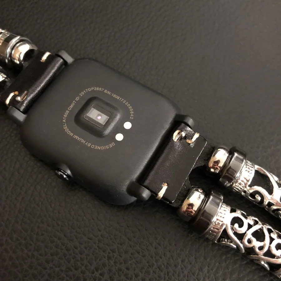 Для Huami Amazfit ремешок Bip из натуральной кожи ремешок для часов Garmin Vivoactive3 браслет ремешок для samsung Galaxy Watch 42 мм ремешок