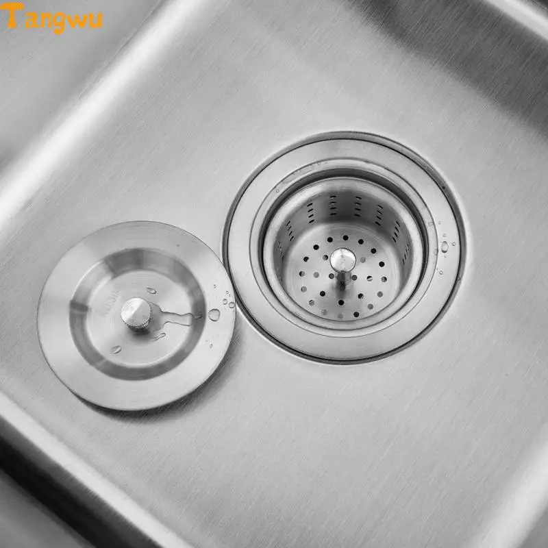 Кухонные раковины Бесплатная доставка 304 проволочный пакет из нержавеющей стали