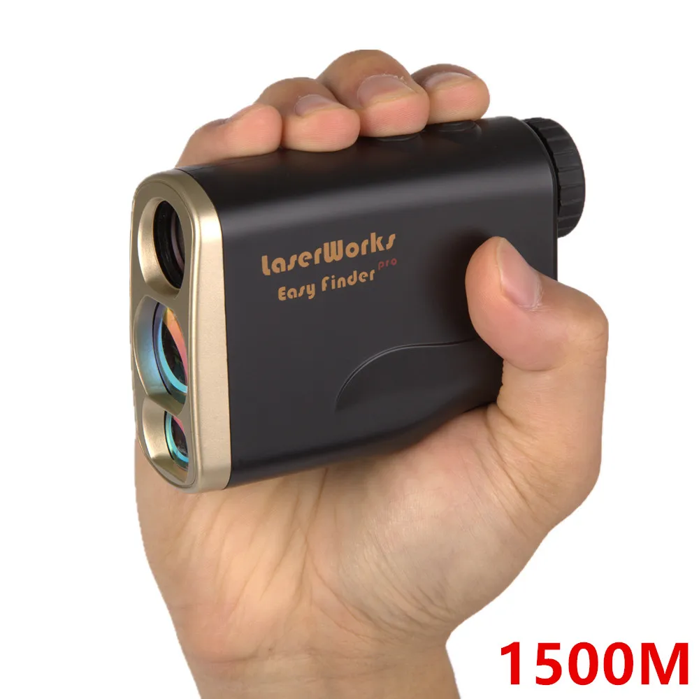 LaserWorks 1500 м междугородние охота лазерный дальномер для охоты и гольфа флагшток