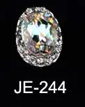 JE244-10pcs 10 шт./лот, прозрачные Блестящие Стразы для ногтей, Хрустальные стеклянные камни, сделай сам, стразы, инструмент для маникюра, украшения для ногтей, 3D подвеска, ювелирное изделие - Цвет: JE244-10pcs