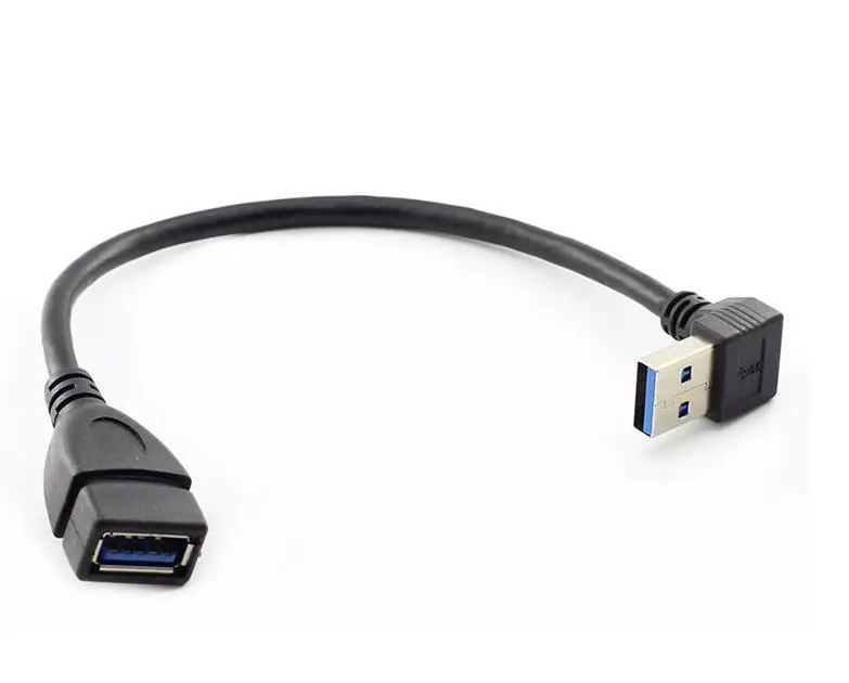 USB 3 0 кабель удлинитель для USB3.0 Папа папа Женский 90 градусов влево и вправо вверх