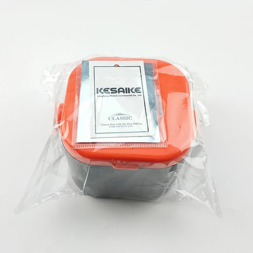 Портативная квадратная коробка KESAIKE из ПВХ для приманки рыболовных приманок