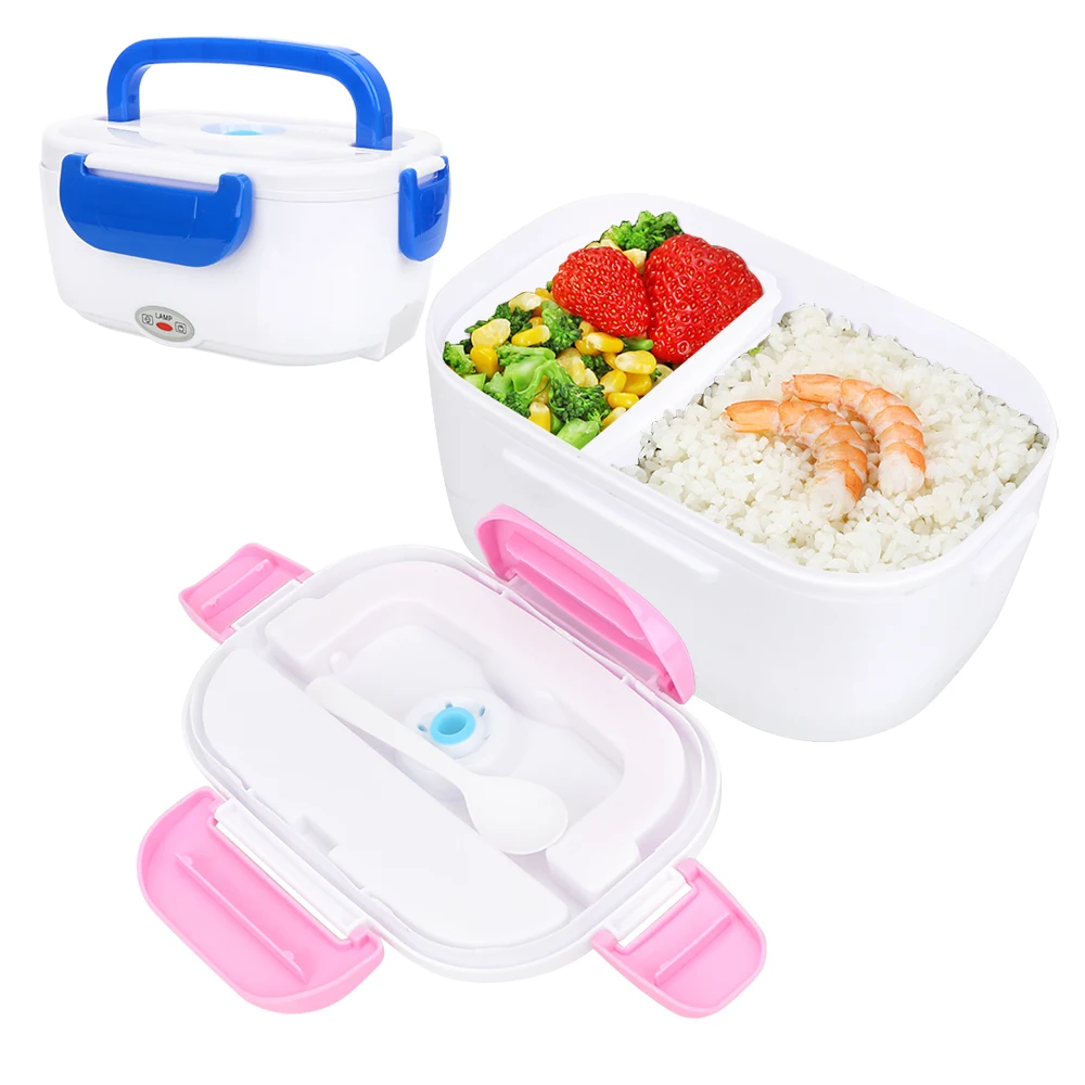 NICEYARD Portable 220V/110V Lunch Box Electric Heating US/EU Plug Food Warmer Heater Cartoon Bento Box Food Storage Container