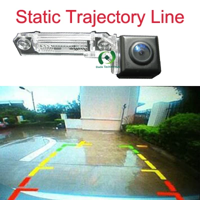 Static rear view Aycetry! динамическая траектория треков CCD HD Автомобильная камера заднего вида для VW/Passat b6/Sagitar/Touran/T5/Golf plus - Название цвета: Static rear view