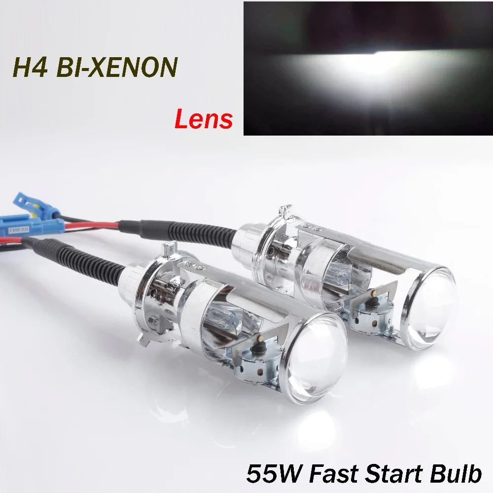2018 автомобильный светильник H4 Bi Xenon 12V55w Hi/low объектив проектора Lhd для Hid дома