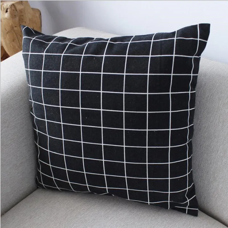 pillow cover-3 Классический геометрический Хлопковый чехол подушка для автомобиля декоративный чехол на подушки для дивана подушки Чехлы для домашнего декора Рождество 1 шт - Цвет: pillow cover-3