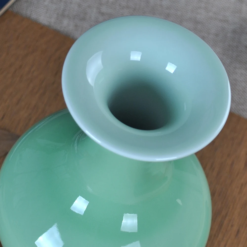 

ceramic glaze decoration flower vase vase small living room minimalist modern Chinese style decorative porcelain