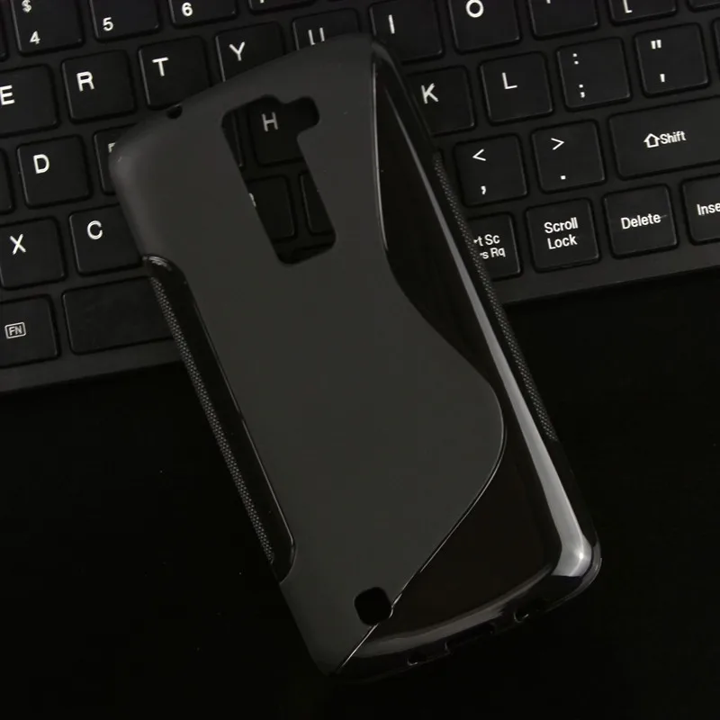 Для LG K8 K350 ультратонкие мягкий S линии ТПУ прозрачной силиконовой резины