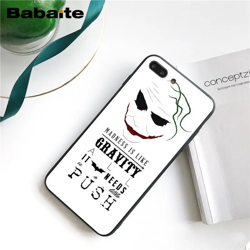 Babaite Смешной клоун, Бэтмен Джокер чехол для телефона чехол для iphone 11 Pro 11Pro Max 8 7 6 6S Plus X XS MAX 5 5S SE XR
