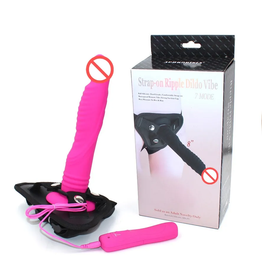10pcs/lot Silicone Strap on Dildo Sex Toys Strapon Lesbian Vibrator 7 Vibrating Adult 3 Size Penis Suction Cup for Women | Красота и