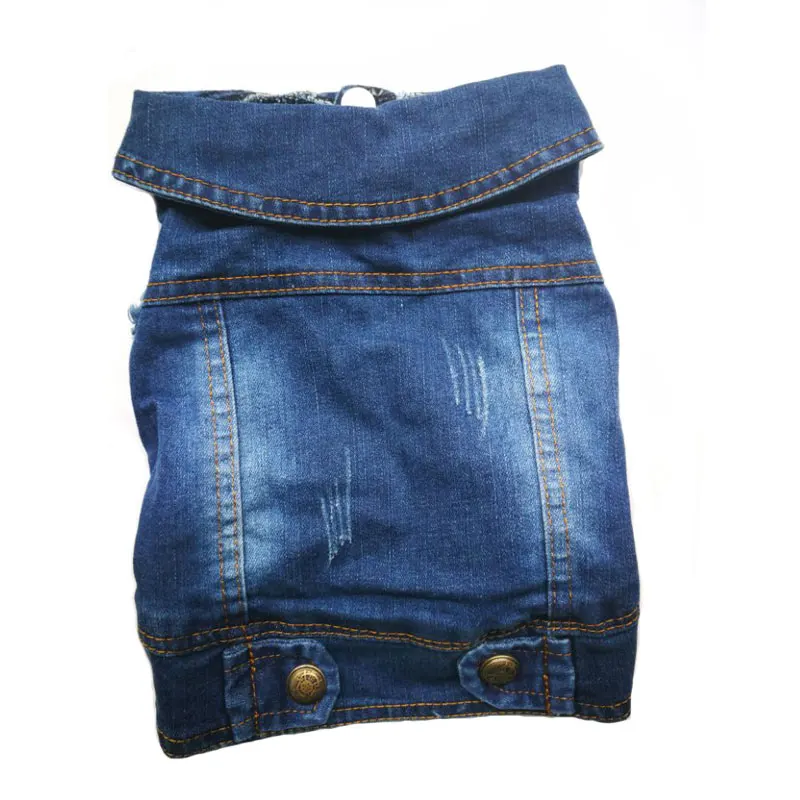 style 4 Собака Одежда для маленьких собак для собак джинсовая одежда для собак Комбинезоны джинсовый жилет универсальные ковбойские йоркширского терьера Мопс бульдог Ropa Para пер - Цвет: style 4