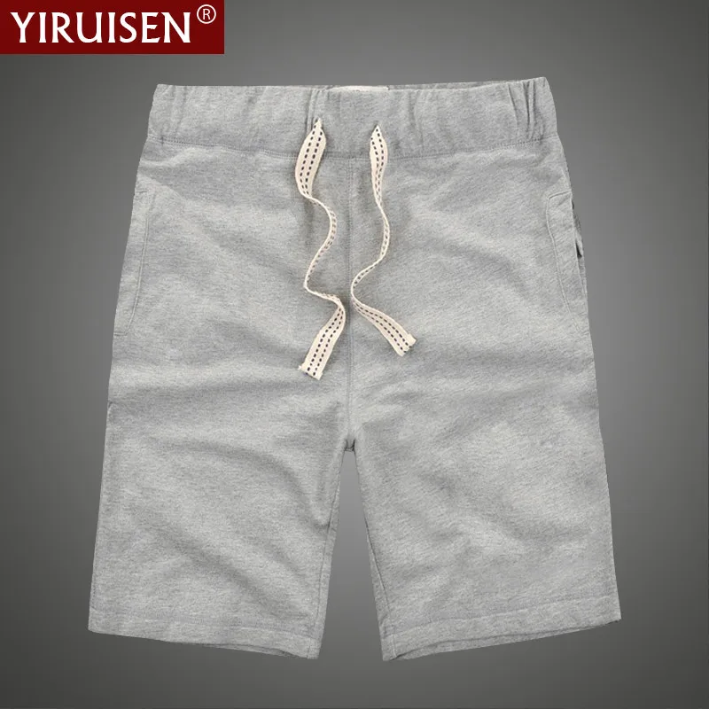 8305 YIRUISEN, брендовая одежда, повседневные шорты для мужчин, хлопок, шнурок, сплошной цвет, средняя длина, короткие штаны, летние мужские шорты, шорты-бермуды - Цвет: 8305