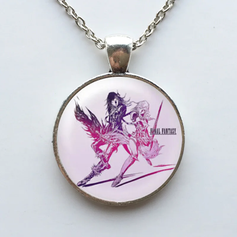 Ожерелье финальная фантазия кулон ювелирные изделия стеклянный купол ожерелье |