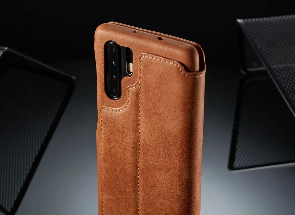 Роскошный кожаный магнитный флип-чехол для huawei p20 lite, чехол-кошелек со слотом для карт, подставка, чехол-книжка для huawei p20 p30 pro, чехол
