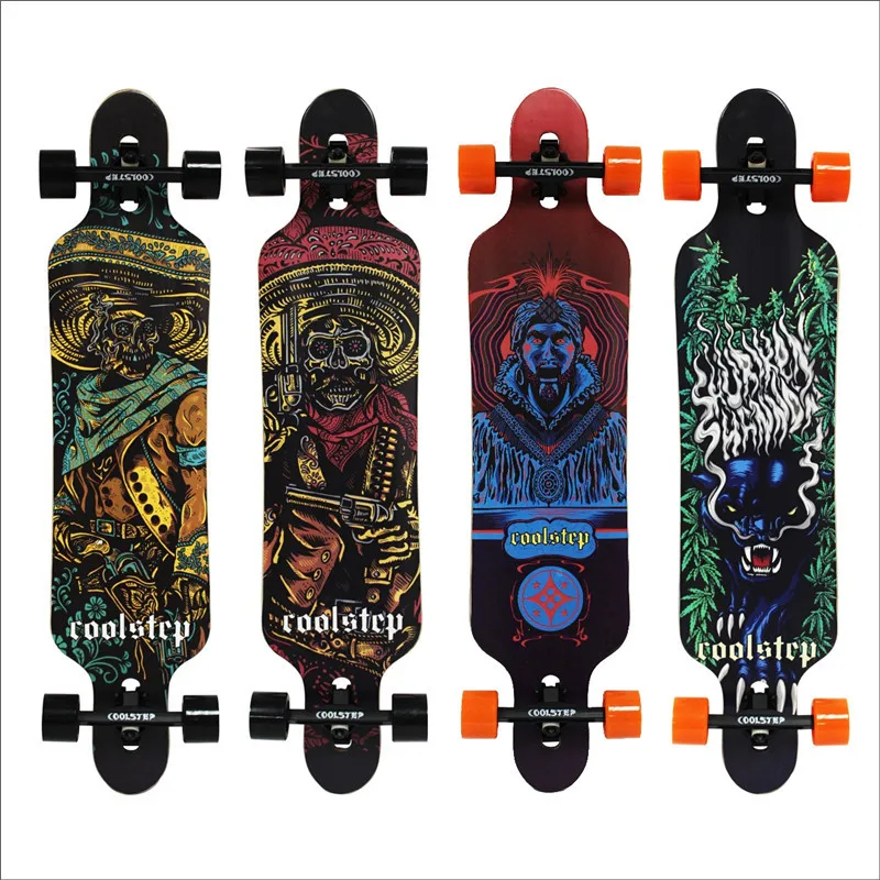 Профессиональный скейтборд канадский клен longboard Скейтборды 4 колеса горные улица