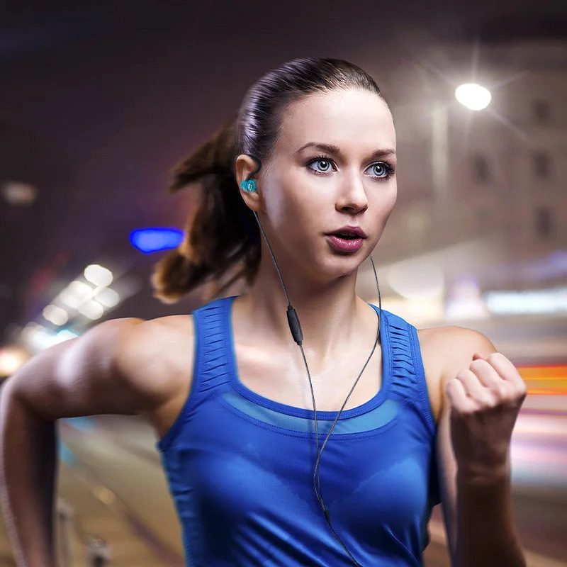Langsdom SP80A Sport Earphones for Phone Super Bass Headsets Hifi Running Earphone 3.5mm In-ear Stereo Earbuds with Microphone |