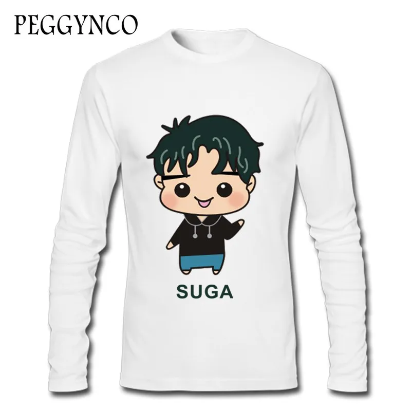 Мультфильм мальчиков SWAG jin Женская Футболка Горячая Аниме Осенние футболки для