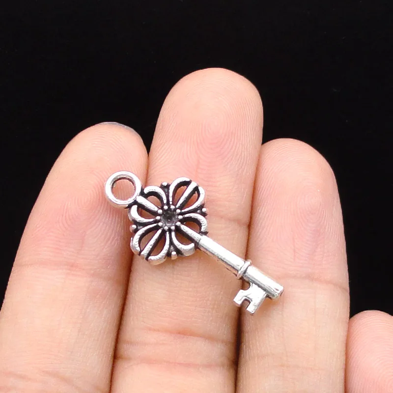 20 шт.-античный серебряный каркас фотообои с 2 сторон 30x14 мм | Украшения и