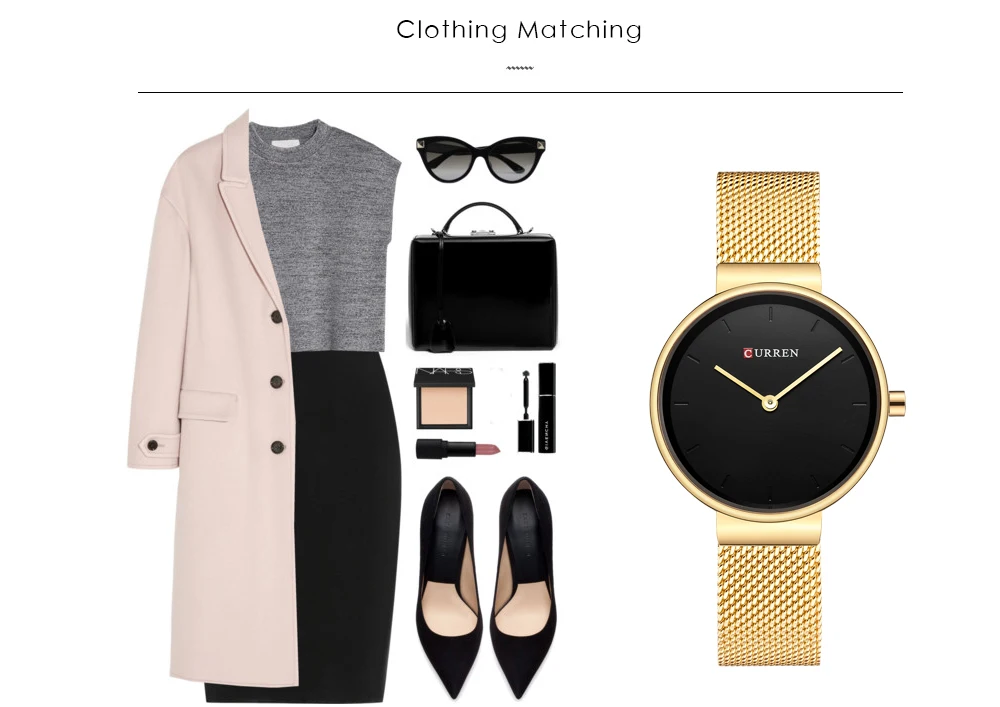 CURREN Модные Красочные Кварцевые часы для женщин Простые повседневные из нержавеющей стали сетки наручные часы женские часы