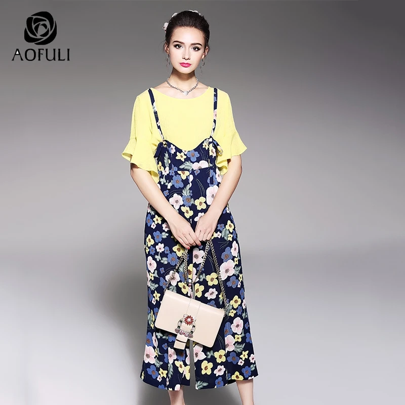 Женский комплект из 2 предметов с цветочным принтом в полоску S/M/L/XL летний топ