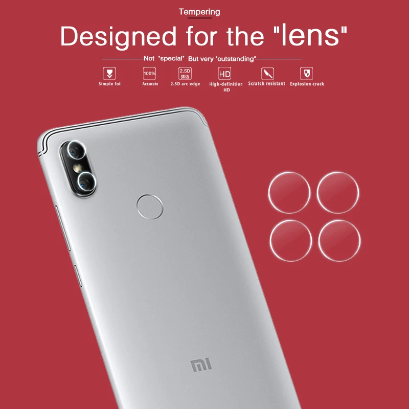 HD Задняя камера Объектив Закаленное стекло пленка для Xiaomi Redmi 6 6A PRO S2 защитная