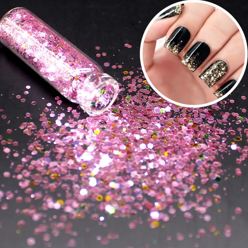 1 коробка/продажа разноцветный розовый Золотой ультратонкий Гель лак глубоких