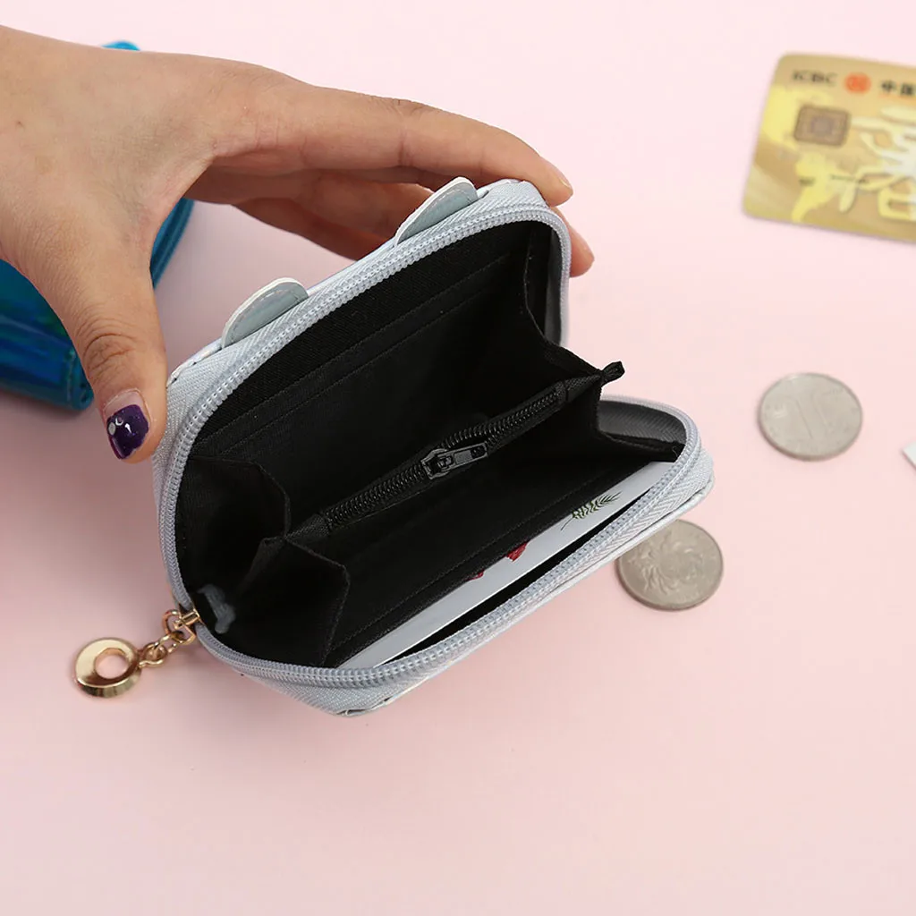 Женский кошелек модные женские кожаные сумки на молнии с кошкой клатчи портмоне