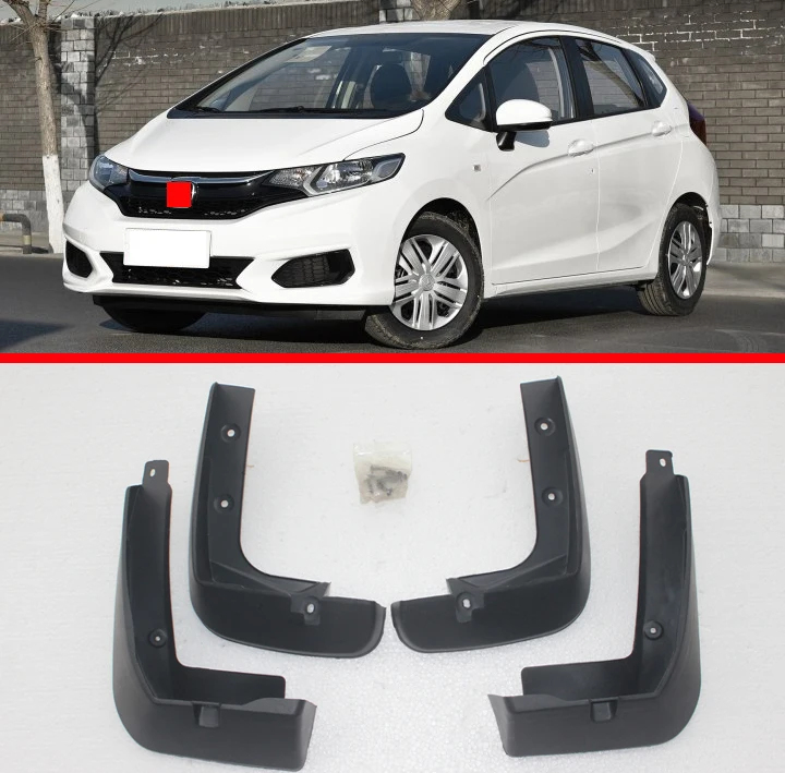 Набор форм брызговик s для Honda Fit/Jazz Брызговики Передняя тыльная грязь лоскут крыло брызговиков