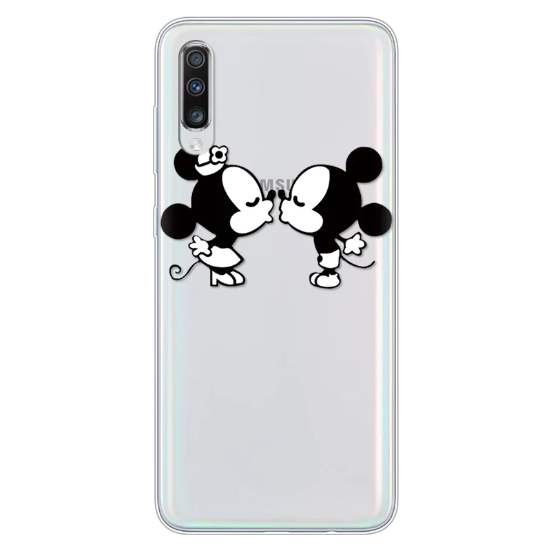 minimiqi Роскошный парный чехол для телефона s, чехол для samsung Galaxy A70, силиконовый чехол из ТПУ с рисунком, Прозрачный чехол для Fundas samsung Galaxy A 70, тонкий Чехол - Цвет: minimiqi