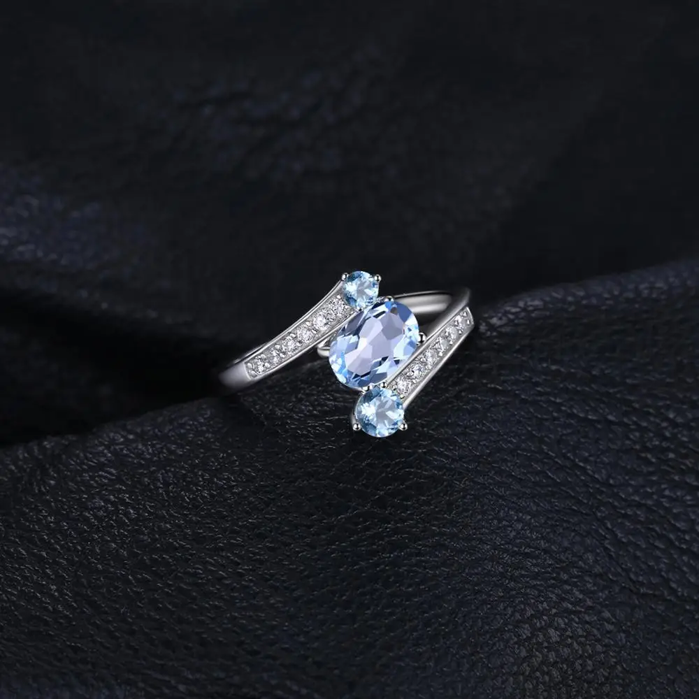 JewelryPalace 2.48ct Природный Голубой топаз Драгоценное кольцо чистого массива натуральной 925 пробы серебро Винтаж подарок для Для женщин ювелирные изделия
