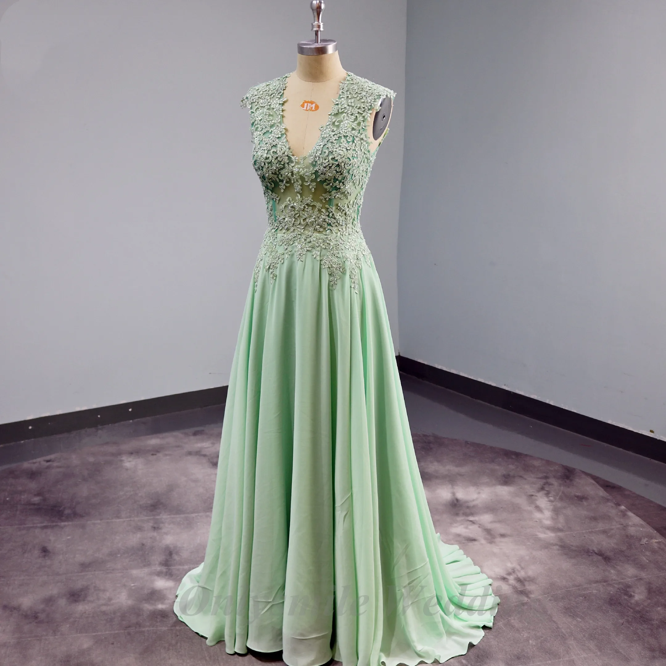 

Женское вечернее платье Onlysmile, прозрачное платье с аппликацией сзади, 2019