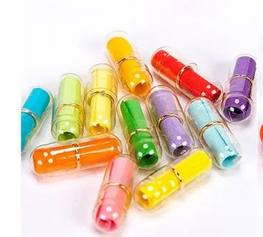 Capsule 50pcs 50/100 шт сообщение в бутылке сообщение симпатичная капсула с надписью «Love» и таблетки полное гнущееся Цвет мини-платье с изображением пожеланий из бутылки - Цвет: Capsule 50pcs