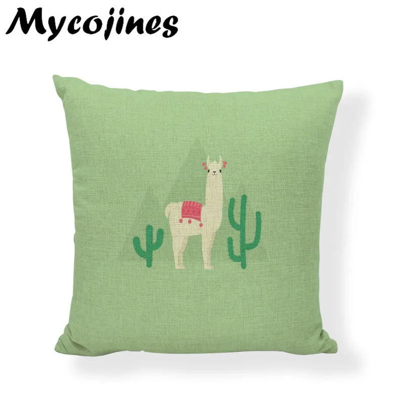 Мультяшные милые наволочки из альпаки 45 см наволочка с односторонним принтом для