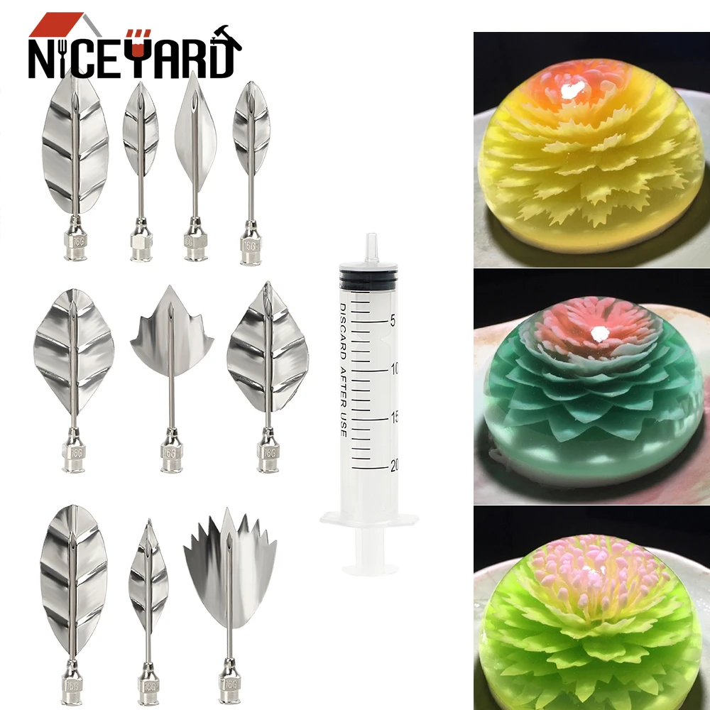 Пудинговая насадка NICEYARD 10 шт. 1 Желейный цветок 3D для торта желатиновый