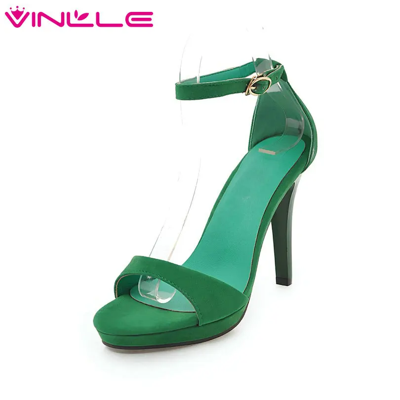 VINLLE/женские босоножки 2020 г. Женские свадебные туфли с острым носком на тонком