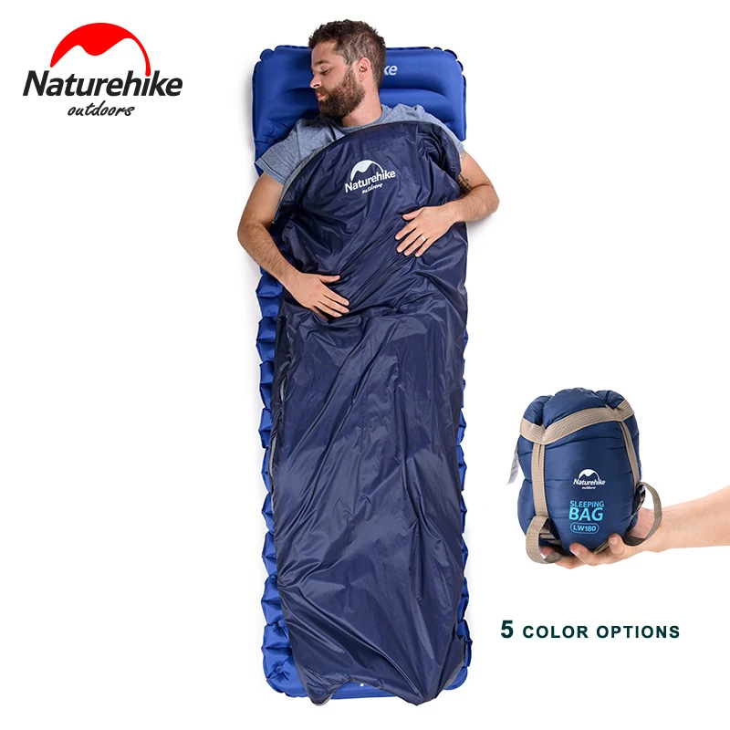 Naturehike конверт хлопковый спальный мешок для кемпинга спальный сезон: весна–лето теплую погоду удобная для взрослых Спальные мешки