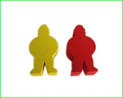 50 шт. деревянные игровые штуки/пешка/Шахматы Meeples Каркассон для настольной игры