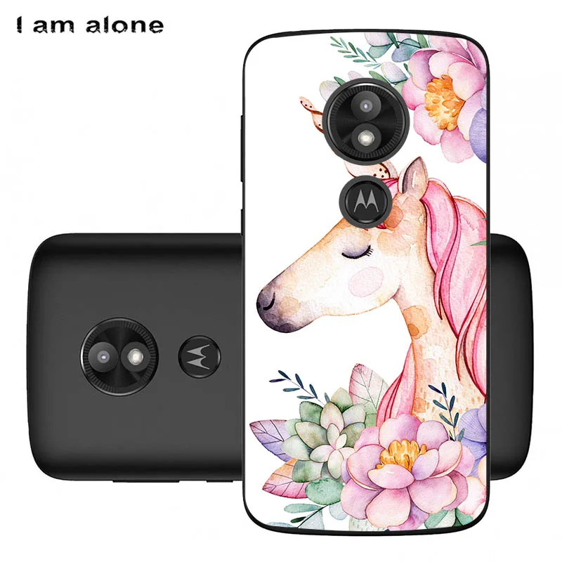 Чехлы для телефонов I am alone для Motorola Moto E5 E5 Plus E5 Play, мягкий ТПУ чехол для мобильного телефона, милые сумки для Moto E5