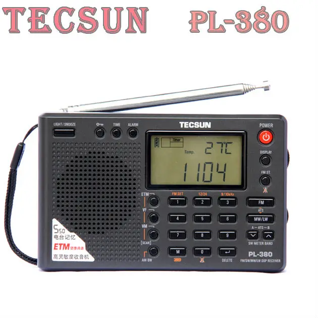 Tecsun PL-380 PL380 радио Цифровой PLL Портативный Радиоприемник FM Стерео/LW/SW/MW DSP Приемник