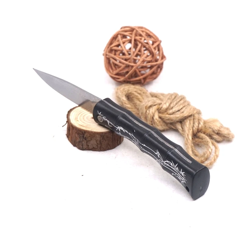 Bamboo Style Mini Folding Pocket Knife Kitchen Fruit Paring Outdoor Camping Survival Household EDC Tools Knives | Инструменты