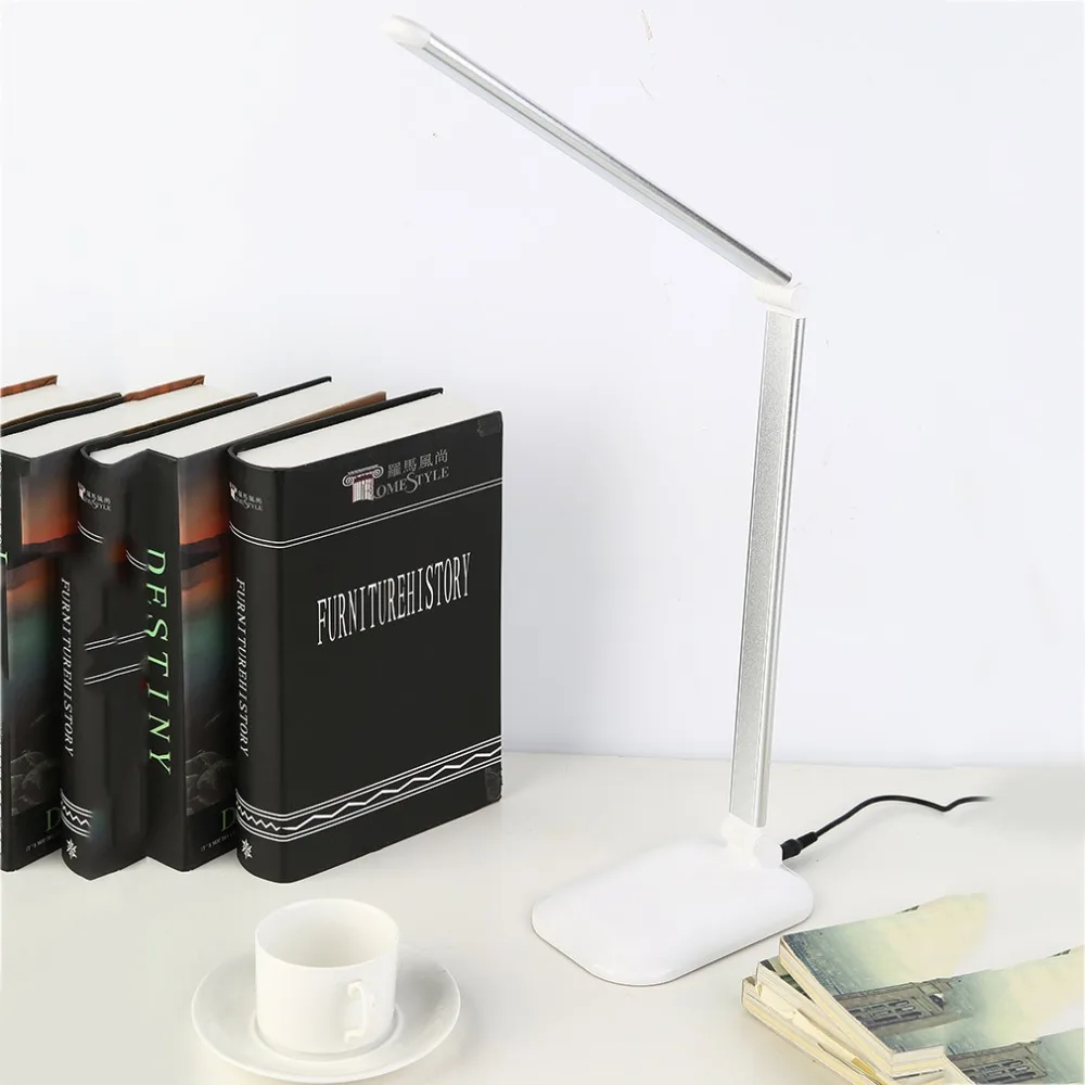 Новейшая Складная 5 Вт портативная Светодиодная настольная лампа с защитой глаз