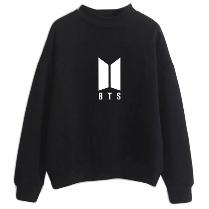 БЦ толстовки для Для женщин Bangtan мальчики с принтом букв болельщики поддерживают