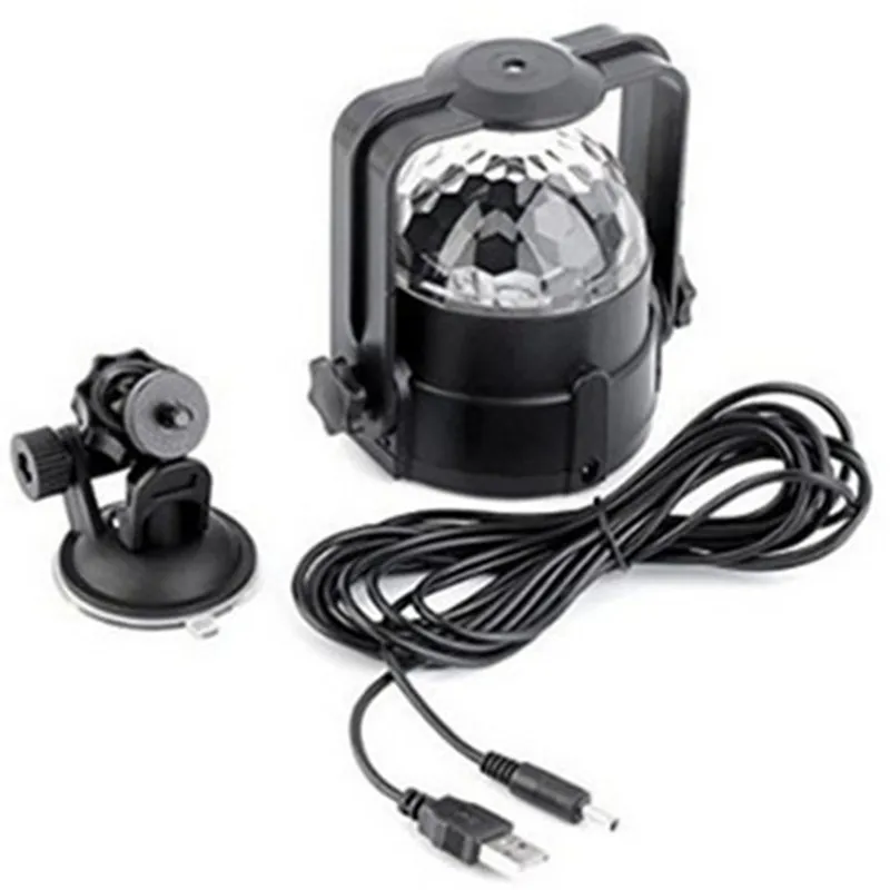 Светодиодный сценический RGB-шар с голосовым управлением 3 Вт вращающийся