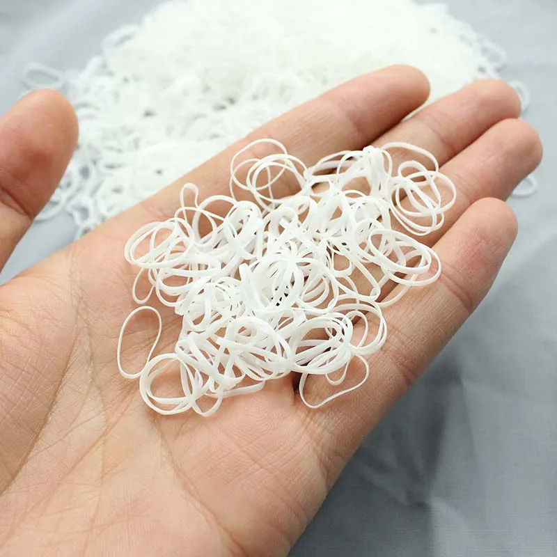 1000pcs/bag Girls Elastics Hair Bands Child baby Accessories Gum for TPU Disposable kids Ponytail Holder Rubber band | Детская одежда и