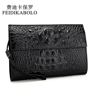 feidikabolo alligator leather men wallets black wallet clutch bags high quality design wallets handy bags male purse monederos free global shipping