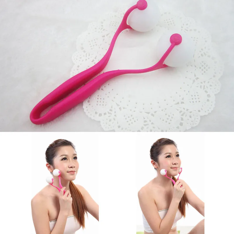 Массажный роликовый массажер для подтяжки лица лифтинг и тела массаж Визаж