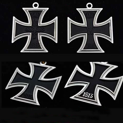 WW2 WW1 немецкая медаль рыцарь крест Железный крест медали EK2 EK1 значок с дубовым листом и лентой