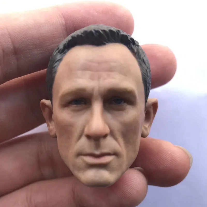 007 масштаб 1/6 Даниэль Крейг Джеймс Бонд голова Лепка резьба Модель экшн фигурка